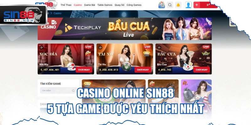 Casino Online Sin88
