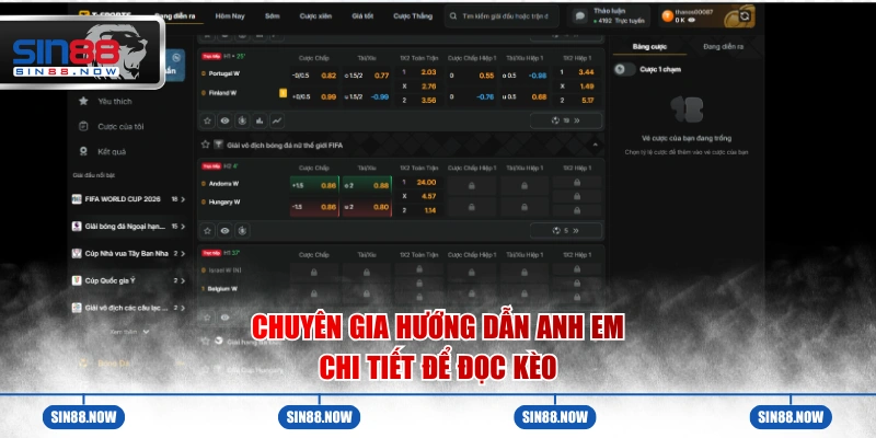 Chuyên gia hướng dẫn anh em chi tiết để đọc kèo