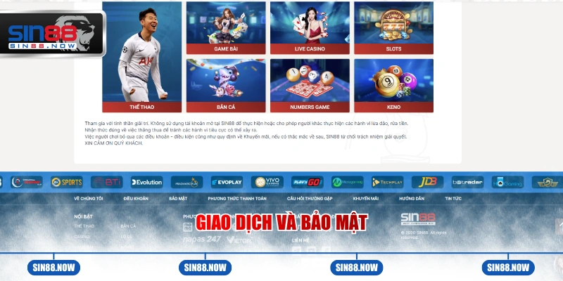 Giao dịch và bảo mật