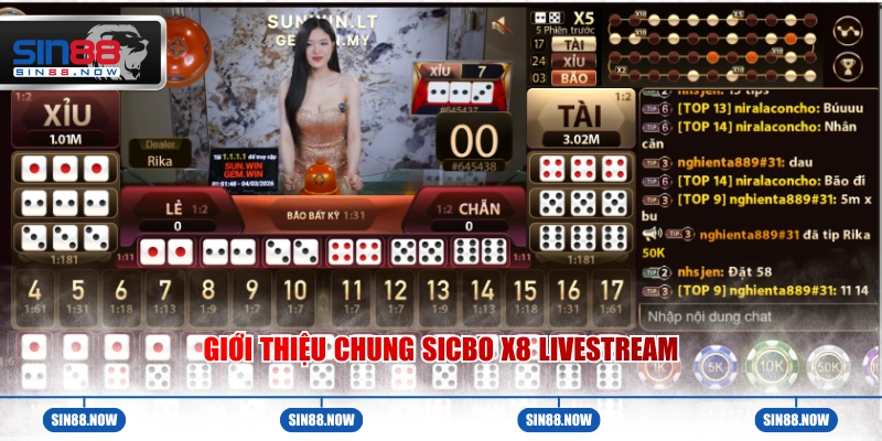 Giới thiệu chung về Sicbo X8 Livestream