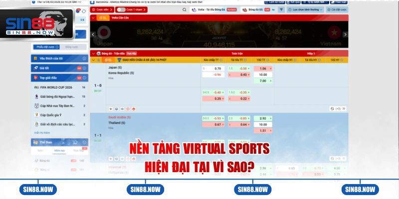 Nền tảng VIRTUAL Sports hiện đại tại vì sao?