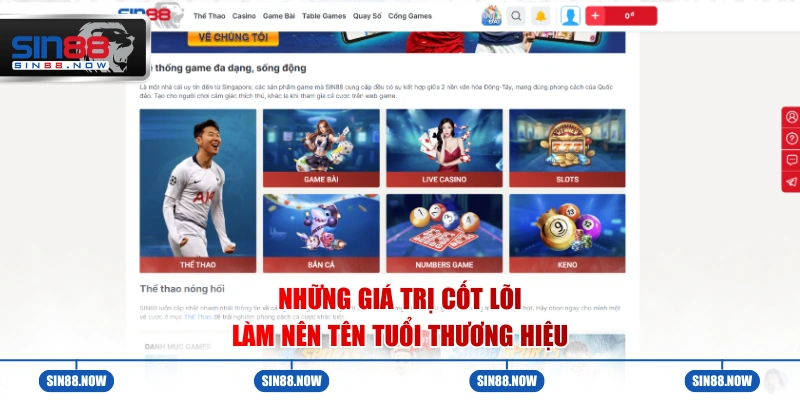 Giá trị cốt lõi mà thương hiệu hướng đến