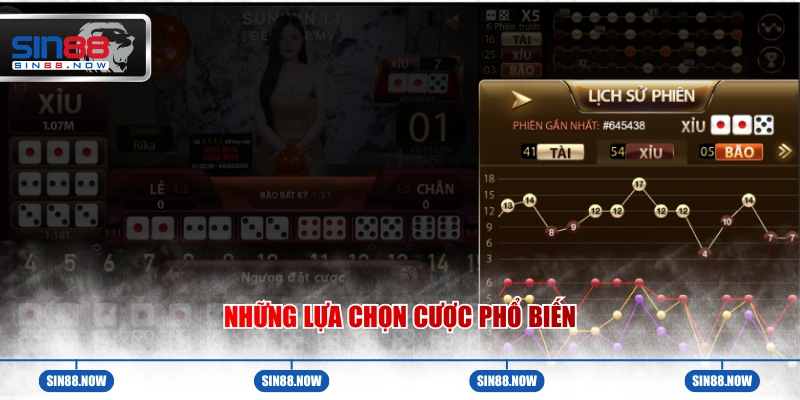 Những lựa chọn cược phổ biến trong cộng đồng