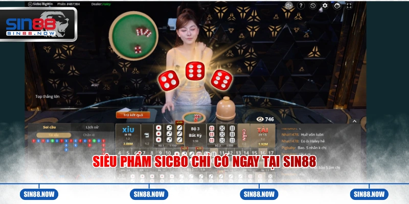 Siêu phẩm sicbo chỉ có ngay tại Sin88