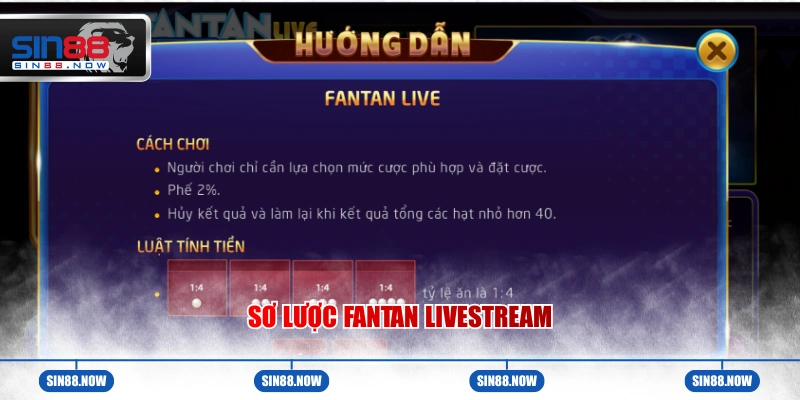 Sơ lược về trò chơi Fantan Livestream