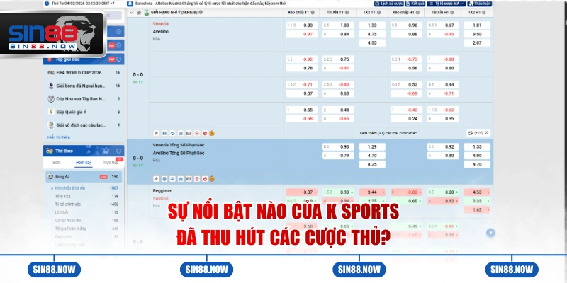 Sự nổi bật nào của K Sports đã thu hút các cược thủ?