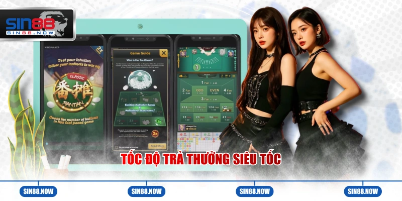 Ưu điểm tốc độ trả thưởng siêu tốc